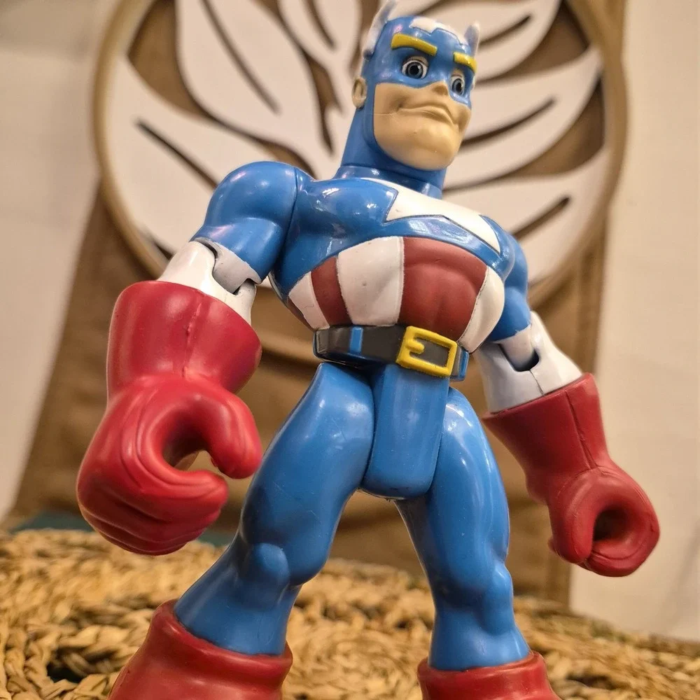 ✅Marvel Spider-Man and Friends Captain America 6 Inch Action Figure#️⃣35